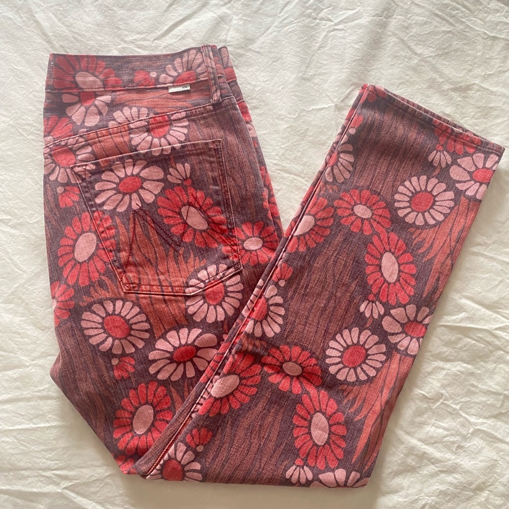 RARE - MOTHER - Retro Floral Jeans - SAMPLE